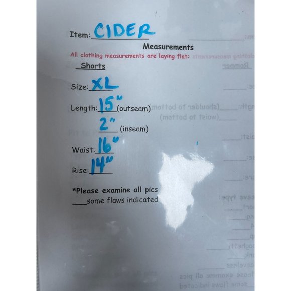 NWT Cider Casual Mini Shorts Camel Size XL - Picture 4 of 4